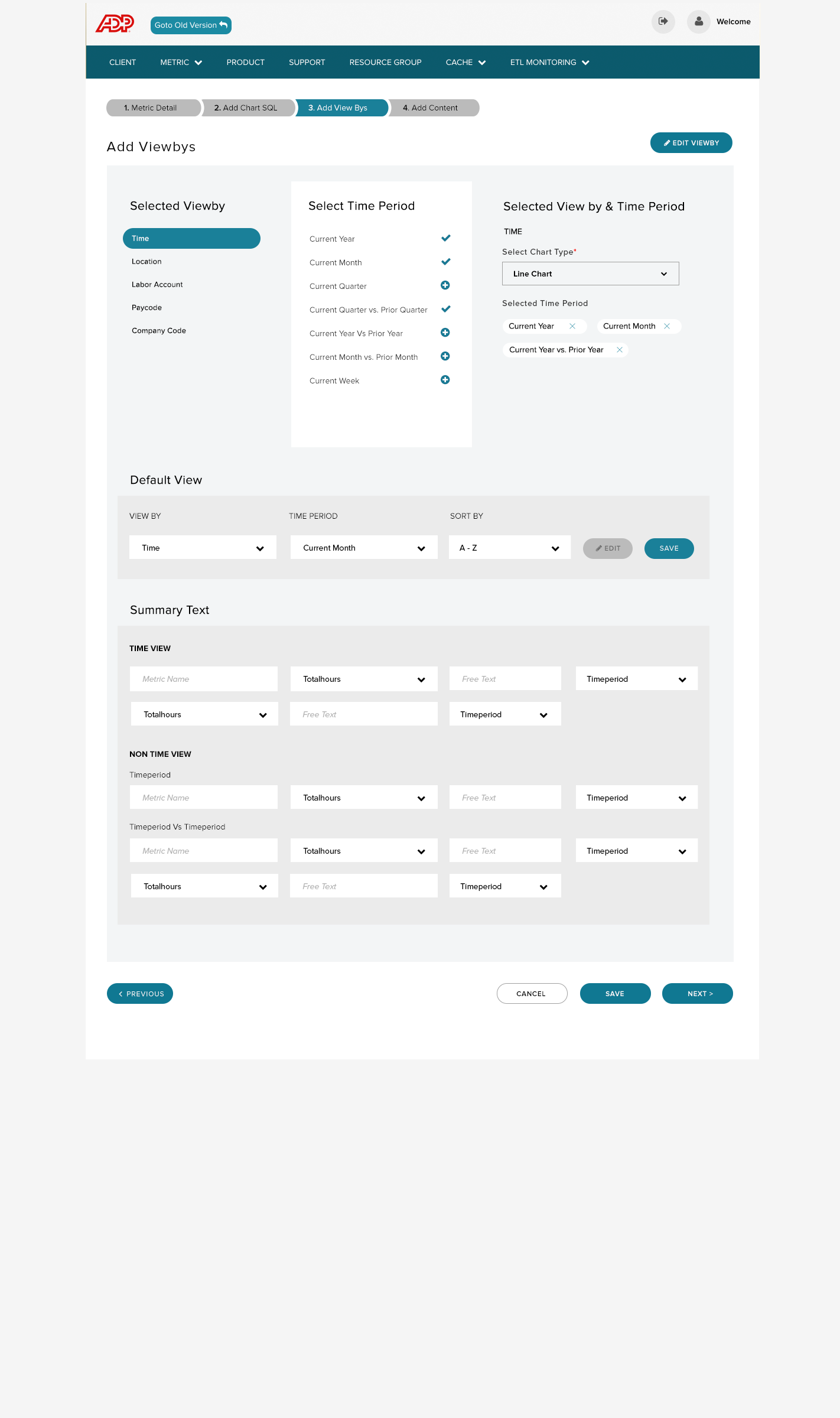 View-By Config