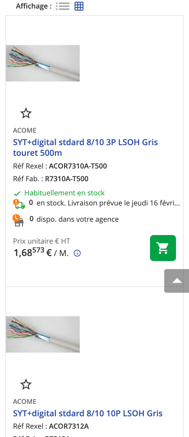Catalog browse