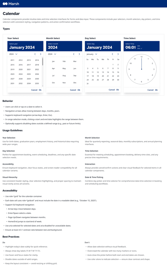 Calendar