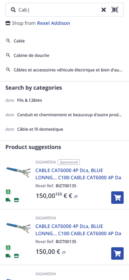 Search typeahead — light